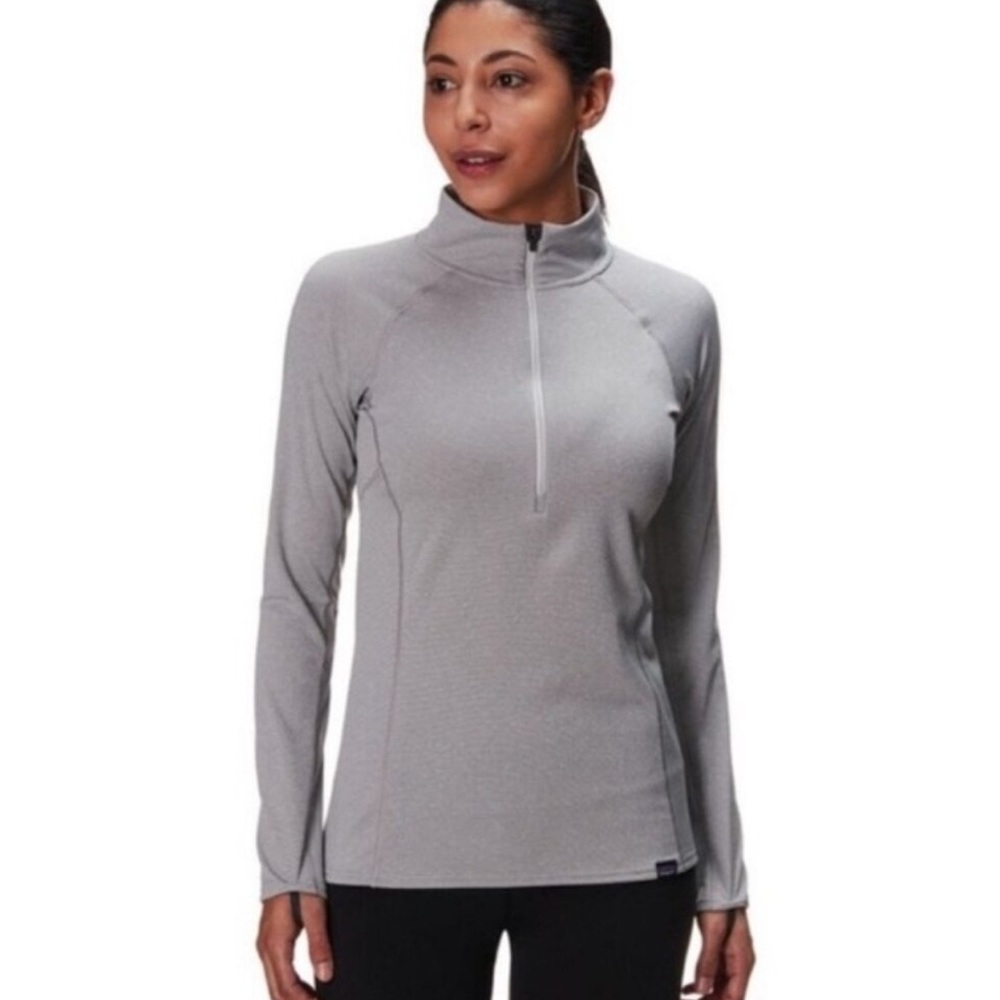 Patagonia Gray 1/4 Zip Capilene Base Layer